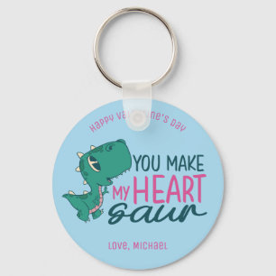 Porte-clés My Heart Saur Funny Dino Pun Cute Valentines Day