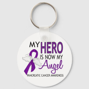 Porte-clés My Hero Is My Angel Pancreatic Cancer