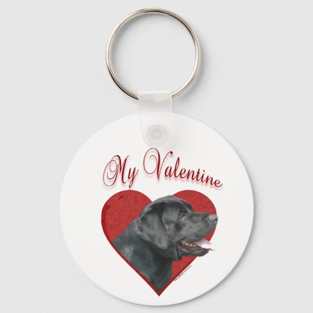 Porte-clés My Labrador Retriever Valentine (Recto)