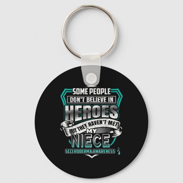 Porte-clés My Niece Is A Warrior - Scleroderma Awareness (Recto)