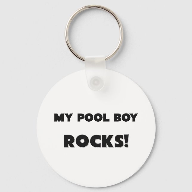Porte-clés MY Pool Boy ROCKS ! (Recto)