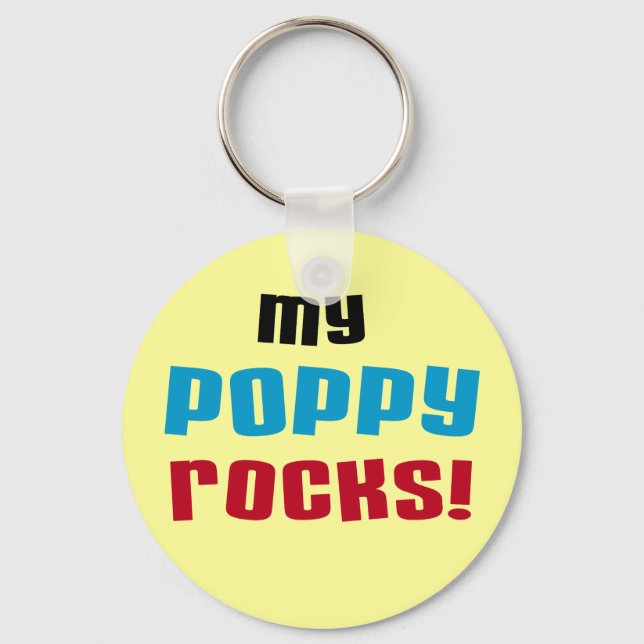 Porte-clés My Poppy Rocks T-shirts and Gifts (Recto)
