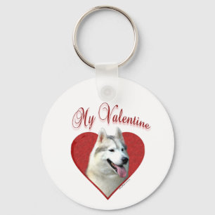 Porte-clés My Siberian Husky Valentine : Love Huskies