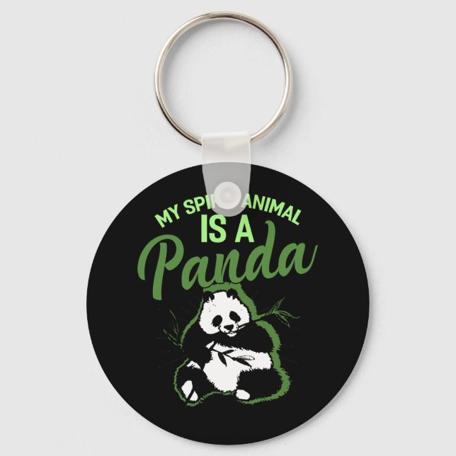 Porte-clés My Spirit Animal Is A Panda (Recto)