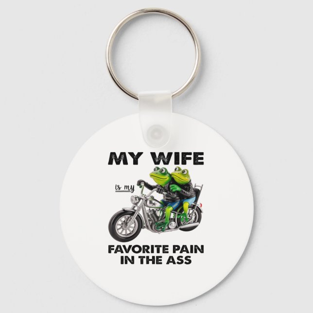 Porte-clés My Wife Is My Favorite Pain In The Frog  (Recto)