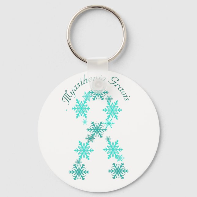 Porte-clés Myasthenia Gravis Snowflake Porte - clé (Recto)