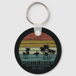 Porte-clés Myrtle Beach Caroline du Sud vintage