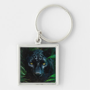Porte-clés Mystérieux Black Panther Jungle Faune Design