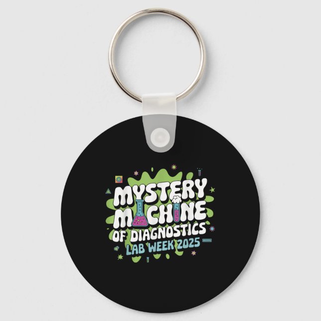 Porte-clés Mystery Machine Of Diagnostics Lab Week 2025 Drôle (Recto)