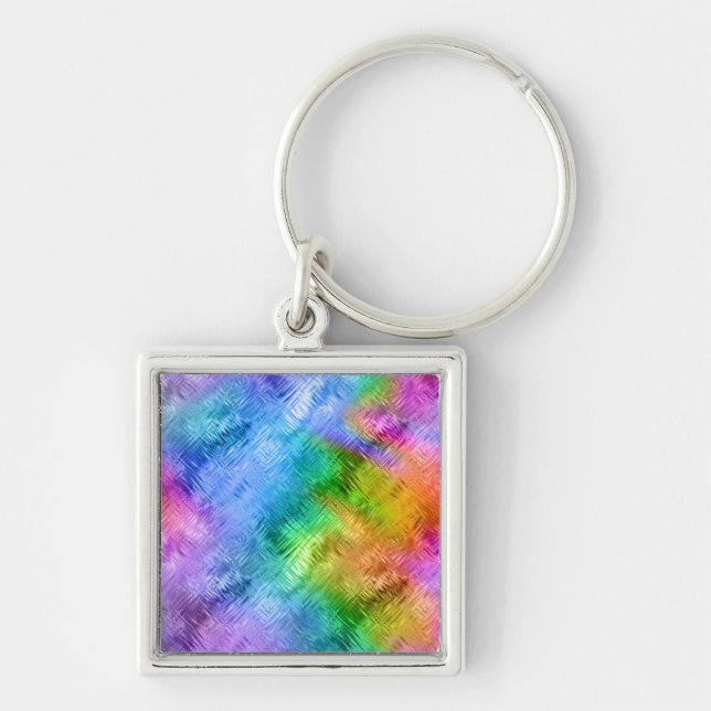 Porte-clés Mystic Topaz Blue Glassy Texture (Devant)