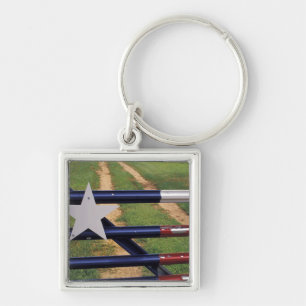 Porte-clés N.A., États-Unis, Texas, lac Buchanan, drapeau du