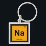 Porte-clés Na - Symbole périodique de la table de chimie du s<br><div class="desc">Na est pour Sodium Soutenez la science de la chimie tout en faisant rire les autres avec cette ligne de produits qui prennent le symbole chimique du tableau périodique auquel vous êtes habitué et leur donner une autre signification.</div>