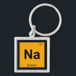 Porte-clés Na - Symbole périodique de la table de chimie du s<br><div class="desc">Na est pour Sodium Soutenez la science de la chimie tout en faisant rire les autres avec cette ligne de produits qui prennent le symbole chimique du tableau périodique auquel vous êtes habitué et leur donner une autre signification.</div>