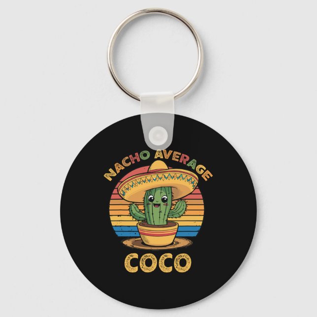 Porte-clés Nacho Average Coco appariement mexicain Cinco De M (Recto)