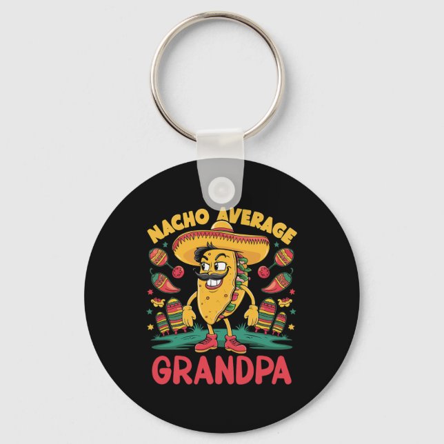 Porte-clés Nacho Average Grandpa Mexicain Correspondant Cinco (Recto)