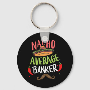 Porte-clés Nacho Banquier Moyen Sombrero Beard Cinco De Mayo