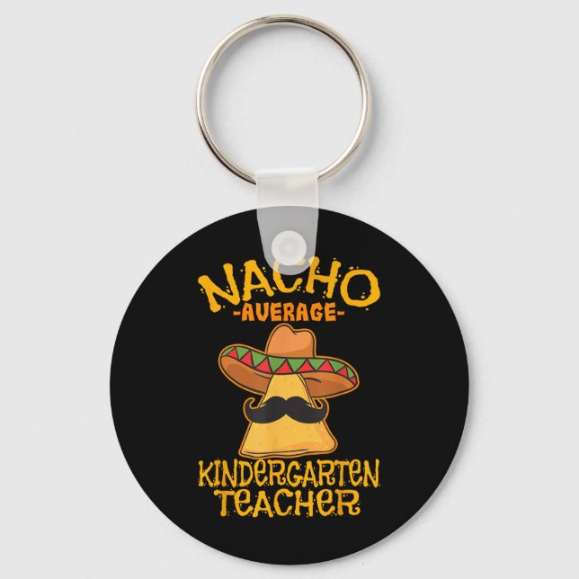 Porte-clés Nacho Enseignant de maternelle moyenne Cinco (Recto)