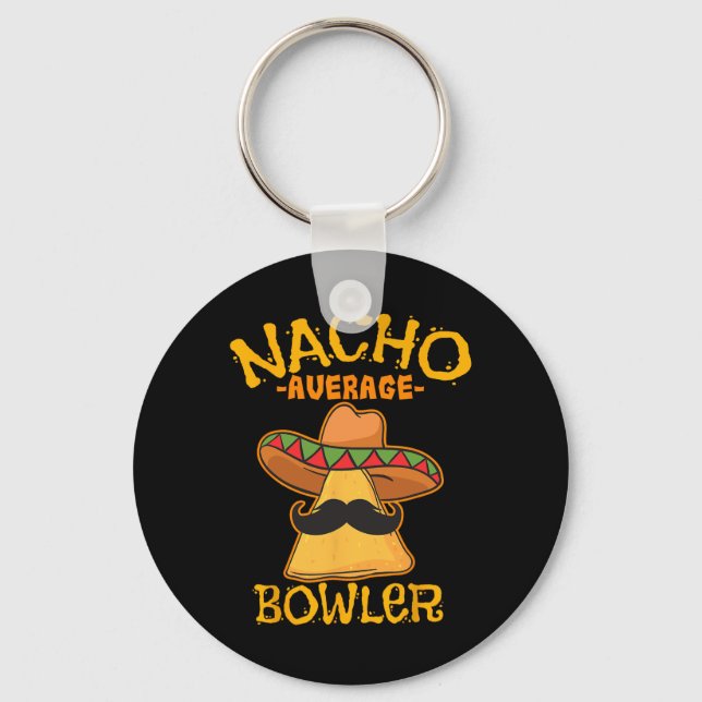 Porte-clés Nacho Moyenne Bowler Mexicaine Cinco De Mayo (Recto)