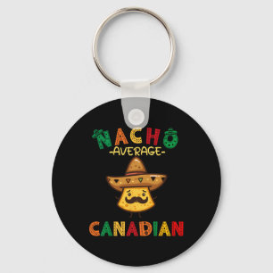 Porte-clés Nacho Moyenne canadienne drôle Cinco De Mayo Sombr