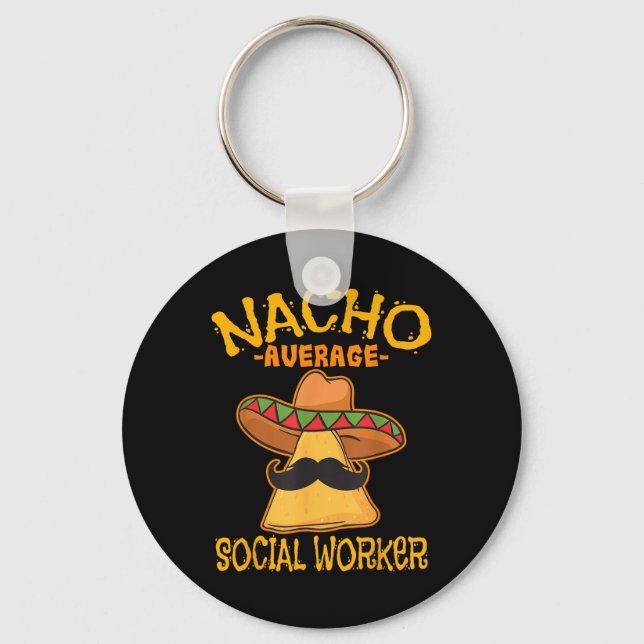 Porte-clés Nacho Moyenne des travailleurs sociaux Cin d'aide  (Recto)