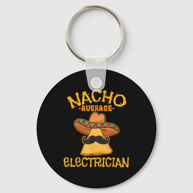 Porte-clés Nacho Moyenne Électricien Cinco De Mayo Fiesta (Recto)