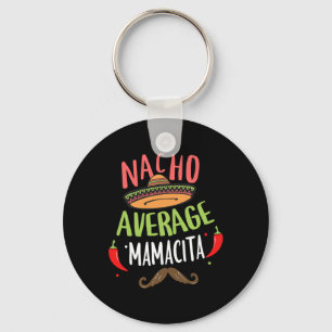 Porte-clés Nacho Moyenne Mamacita Mexicaine Mustache Cinco De