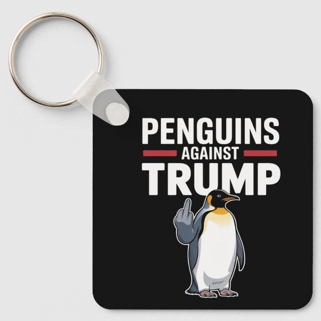 Porte-clés Nageoires de pingouin levées résistent aux pingoui (Recto)