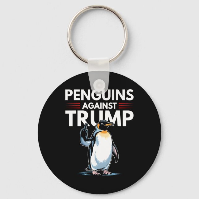 Porte-clés Nageoires de pingouin résistent aux drôles de ping (Recto)