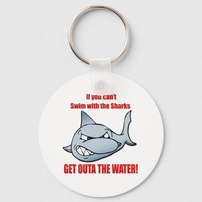 Porte-clés Nager avec les requins (Recto)