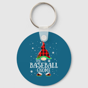 Porte-clés Nain de baseball Buffalo à carreaux correspondant 