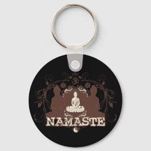 Porte-clés Namaste Bouddha