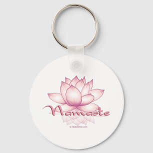 Porte-clés Namaste Lotus rose