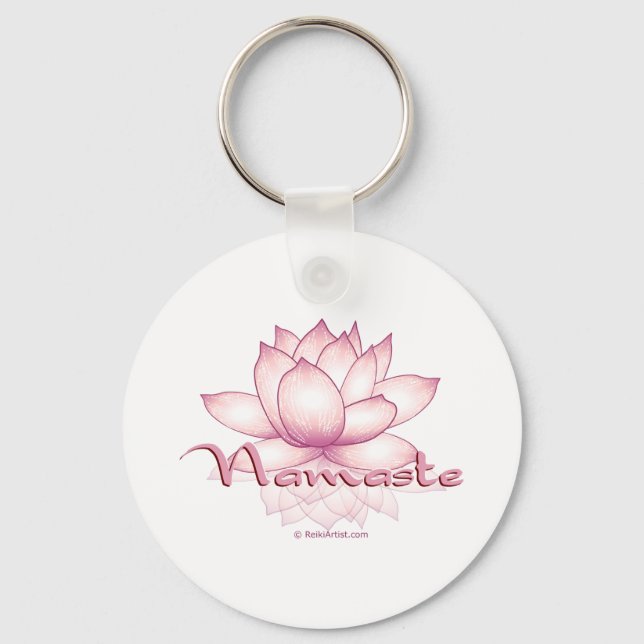 Porte-clés Namaste Pink Lotus (Recto)