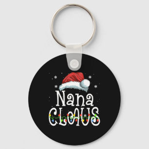 Porte-clés Nana Claus Pyjama de Noël Famille assortis Xmas