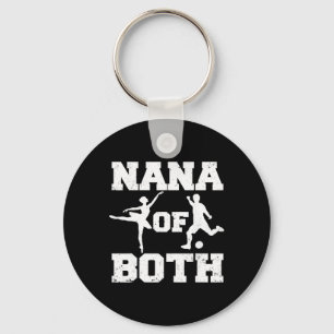 Porte-clés Nana de ballet et de football Danse drôle Sports N