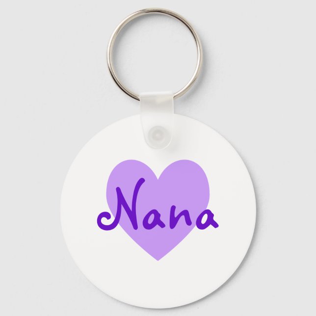 Porte-clés Nana en violet (Recto)