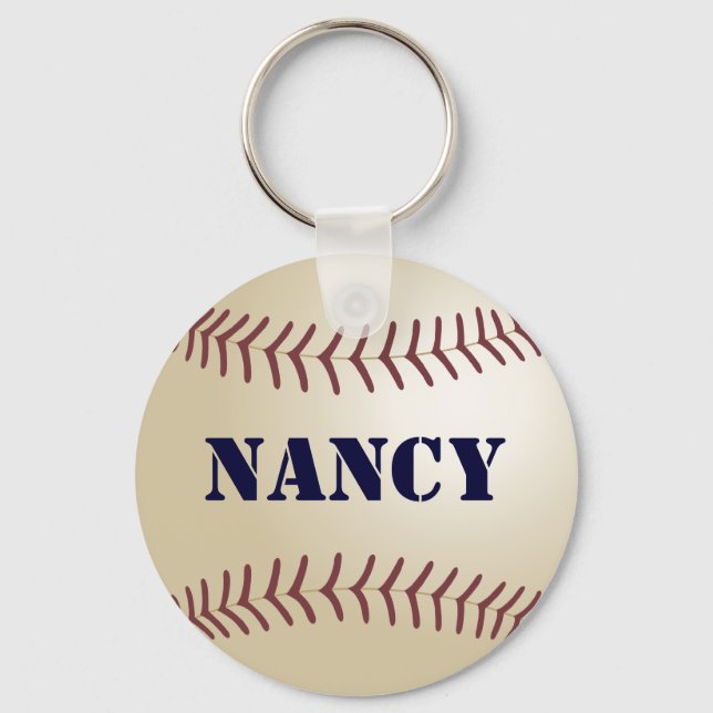 Porte-clés Nancy Baseball Keychain par 369MyName (Recto)