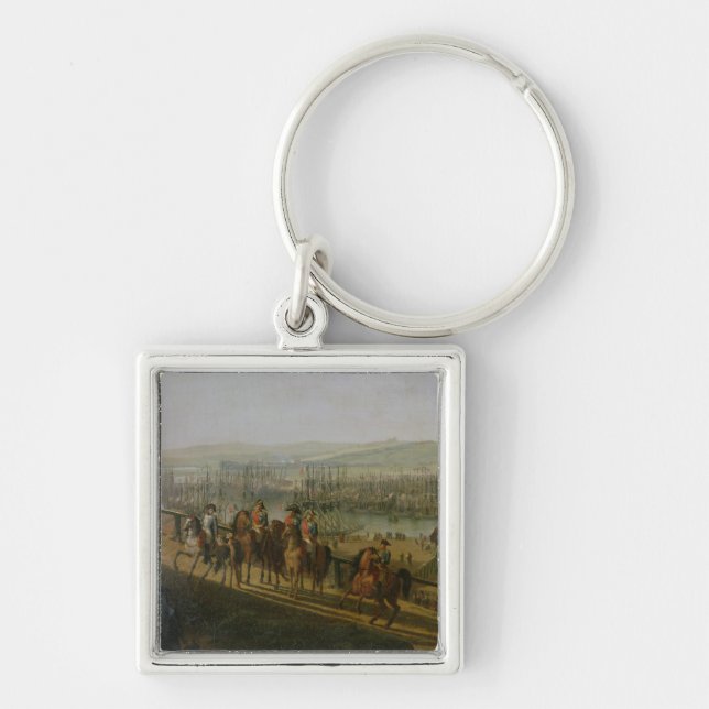 Porte-clés Napoleon Bonaparte visitant le camp à (Devant)