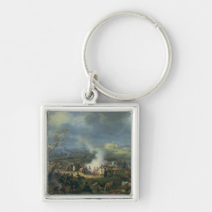 Porte-clés Napoléon visitant un bivouac