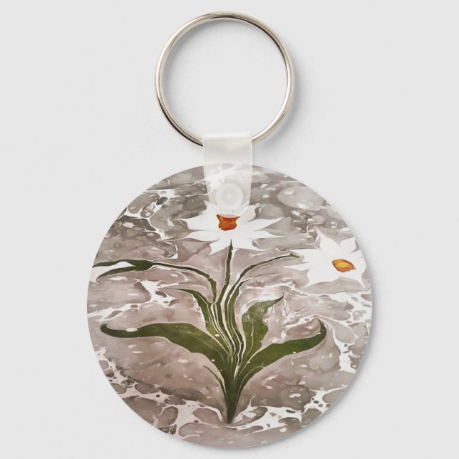 Porte-clés Narcisse Sur Marbre (Recto)