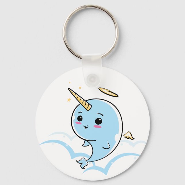 Porte-clés Narwhal Angel Cutie (Recto)