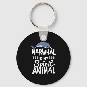 Porte-clés Narwhal mignon est mon porte - clé animal de