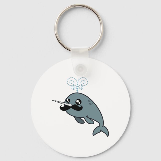 Porte-clés Narwhalstache (Recto)