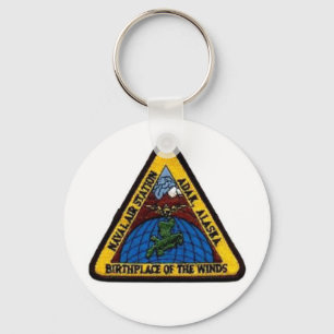 Porte-clés NAS Adak, porte - clé de blanc de l'Alaska