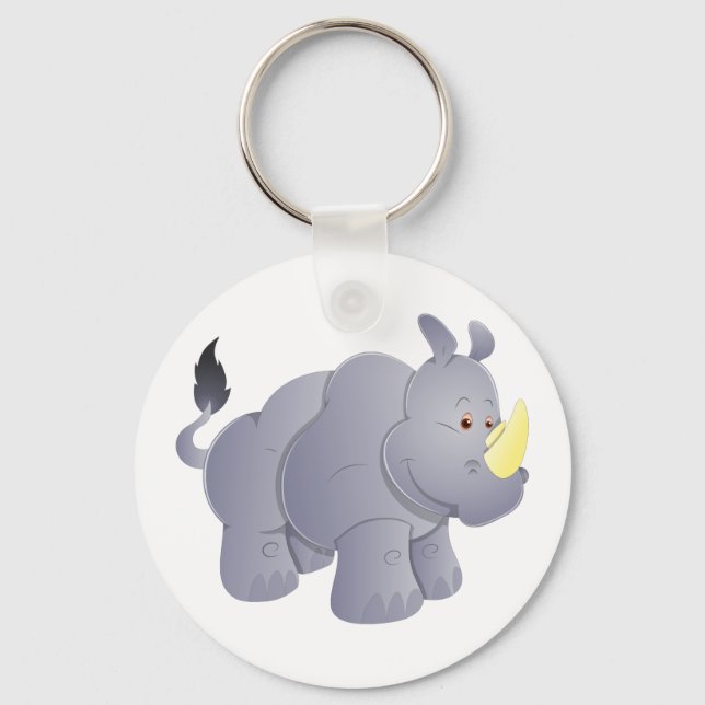 Porte-clés Nashorn rhino rhinoceros (Recto)