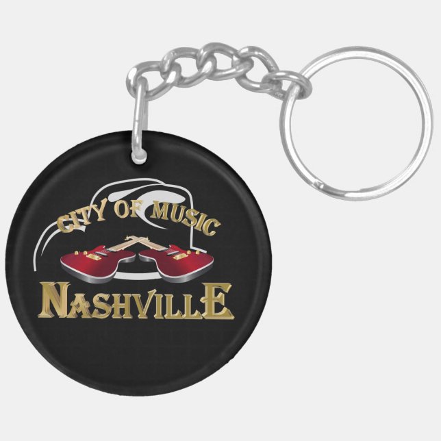 Porte-clés Nashville. City of music (Dos gauche)