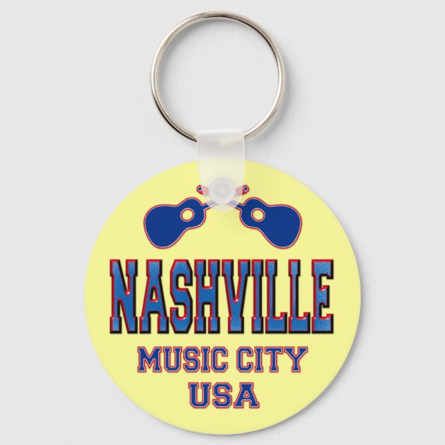 Porte-clés Nashville, Music City USA (Recto)