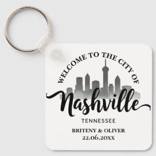Porte-clés Nashville Tennessee Skyline destination Mariage