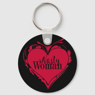 Porte-clés NASTY FEMME red art COEUR
