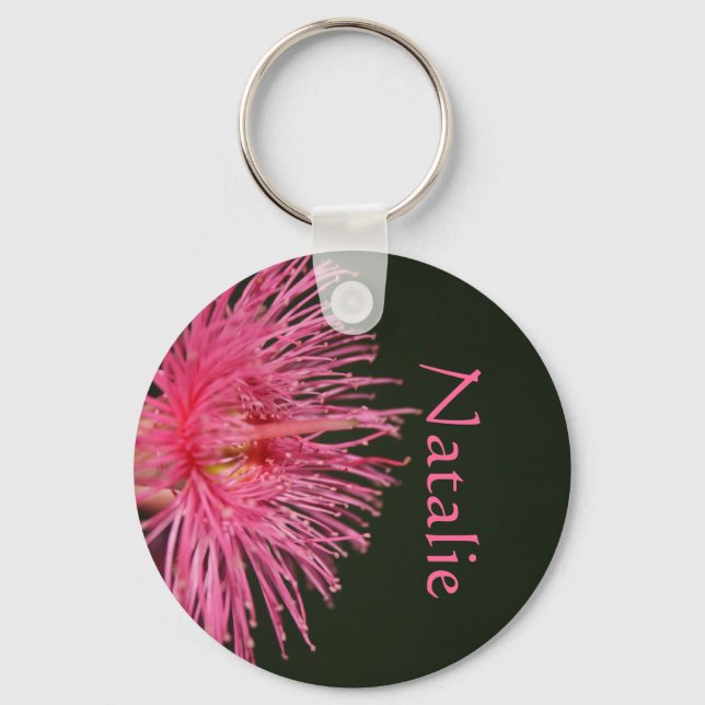 Porte-clés Natalie Australian Gum Nut Flower Name Gift (Recto)
